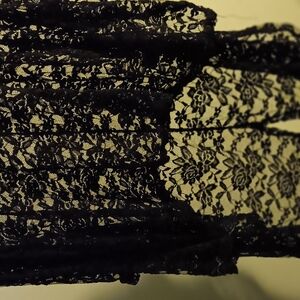 Elegant Black Lace Fabric